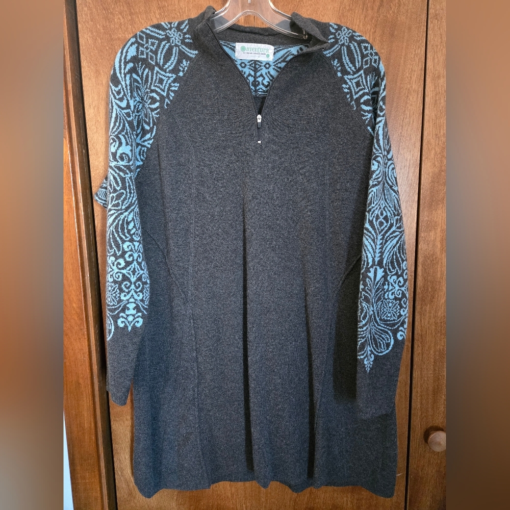 Aventura Half-Zip Wool Blend Sweater Dress